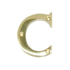 Husnummer C Messing 76mm