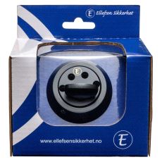 5572-E Knappsylinder Sort matt. M/Ring sv.pk