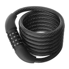 ZR303 Spiral Sykkellås med 4 Kodehjul