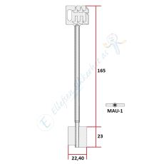 MAU-1 Mauer Nøkkelemne 165mm