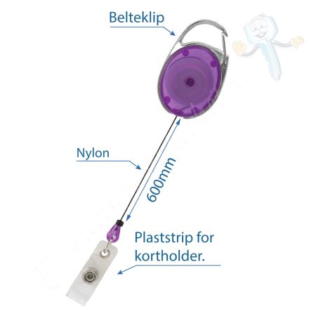 Roller CA137 Nøkkelsnelle med Plaststrips. 12 stk