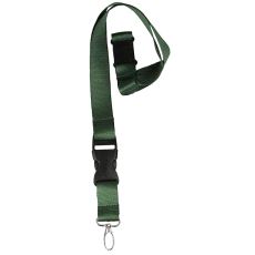 6-064 Nøkkelbånd med klips. Mørk Grønn