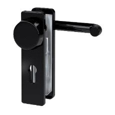 ZT2153 Langskilt med vrider/Fast kule. Rett. CC72 Sort