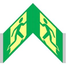 64100 Skilt Nødutgang plog 150x150mm