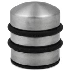 12054 Dørstopper for gulv 75mm. 1,25kg Rustfri