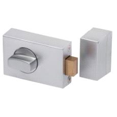 KS500 Utenpåligende Reilelås. Forkrommet matt