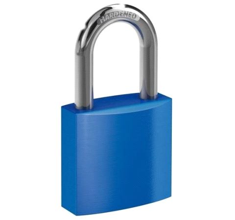 VHS619/38 Alu. Hengelås Blå