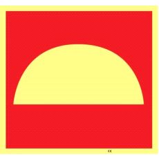 85000 Skilt Brannutstyr 200x200mm