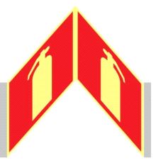 84520 Skilt Brannslukker plog 150x150mm