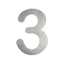Husnummer 3 rustfritt 140mm