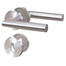 ZB3201 Euro Dørvrider L-form. med Nøkkelskilt. Rst.